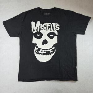 Misfits Graphic Tee 2014 Mens XL Black 100% Cotton Cyclopian Music - Small Flaw